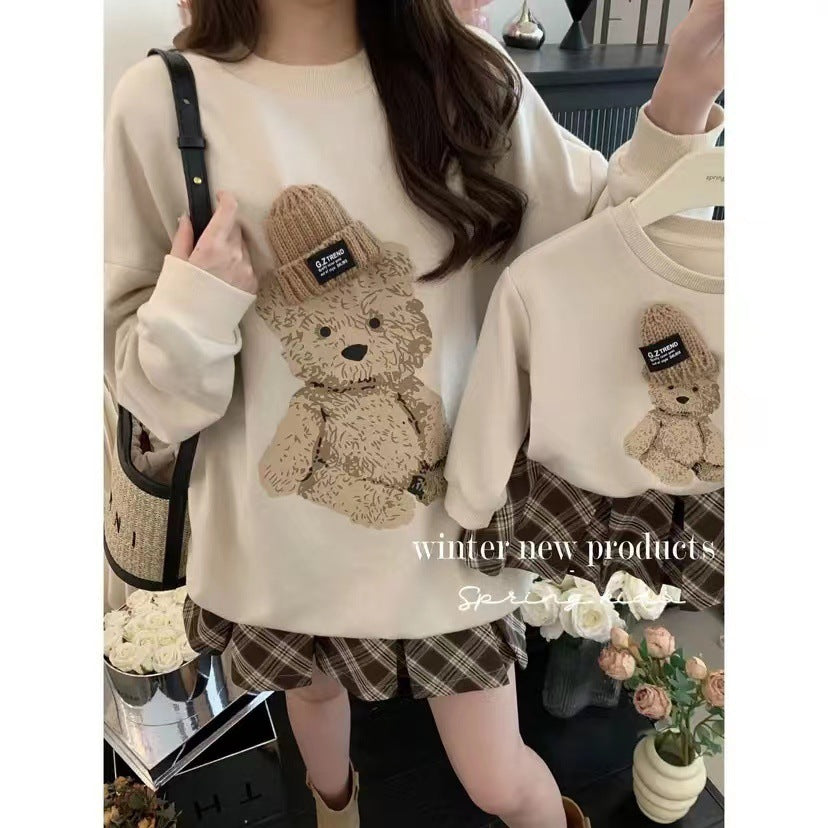 Women's Round Neck Sweater with Trendy Design