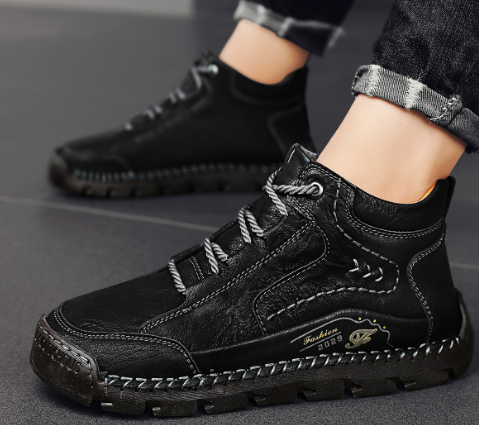 Retro British Leather Boots