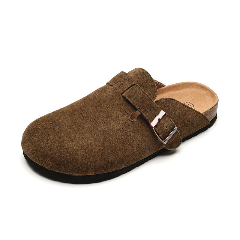 Genuine Leather Platform Slip-On Fisherman Shoes for Women