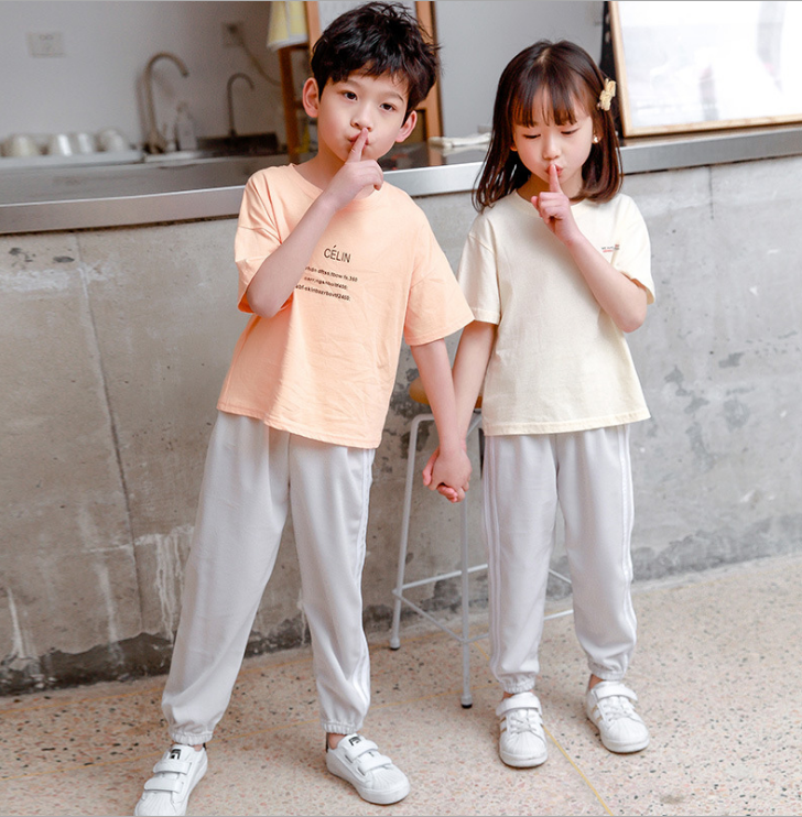 Kids' Casual Summer Pants with Side Stripe Design