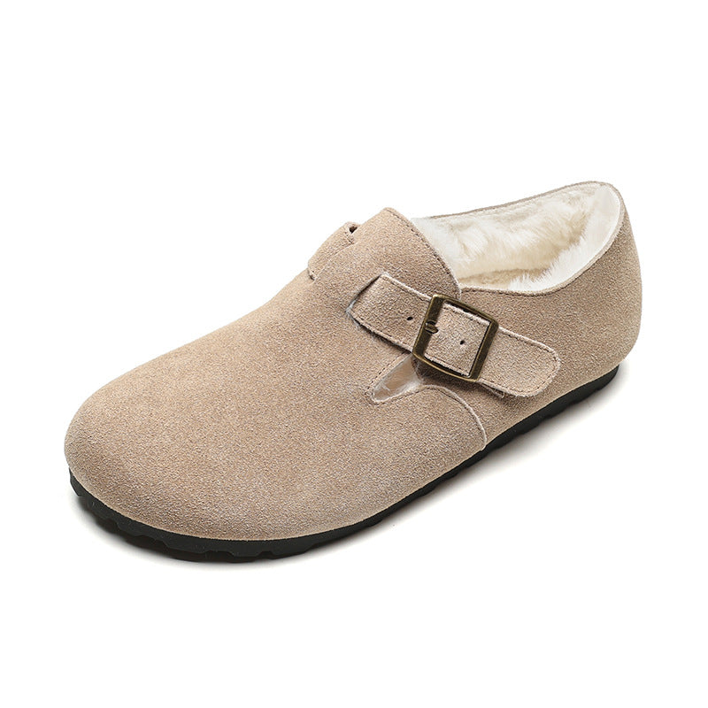 Genuine Leather Platform Slip-On Fisherman Shoes for Women