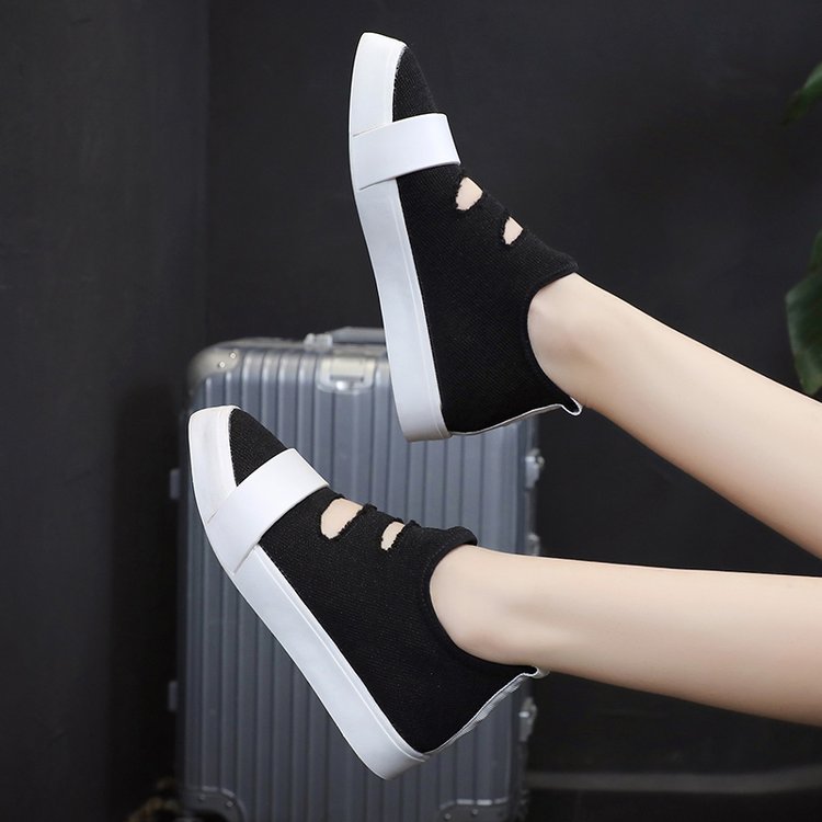 Korean Style Breathable Hollow Casual Flats Shoes