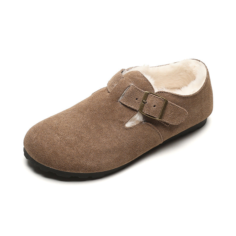 Genuine Leather Platform Slip-On Fisherman Shoes for Women