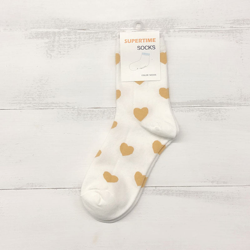 Ladies' Simple Cotton Love Stockings and Socks