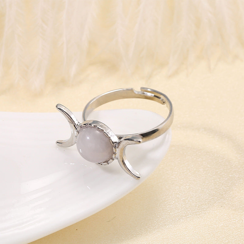 Vintage Women's Natural Stone Fashion Ring