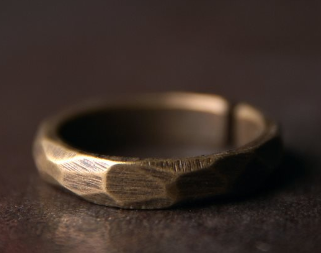 Vintage Handcarved Solid Copper Ring Collection