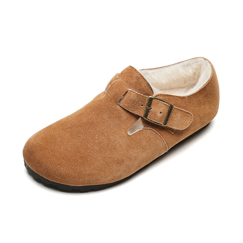 Genuine Leather Platform Slip-On Fisherman Shoes for Women