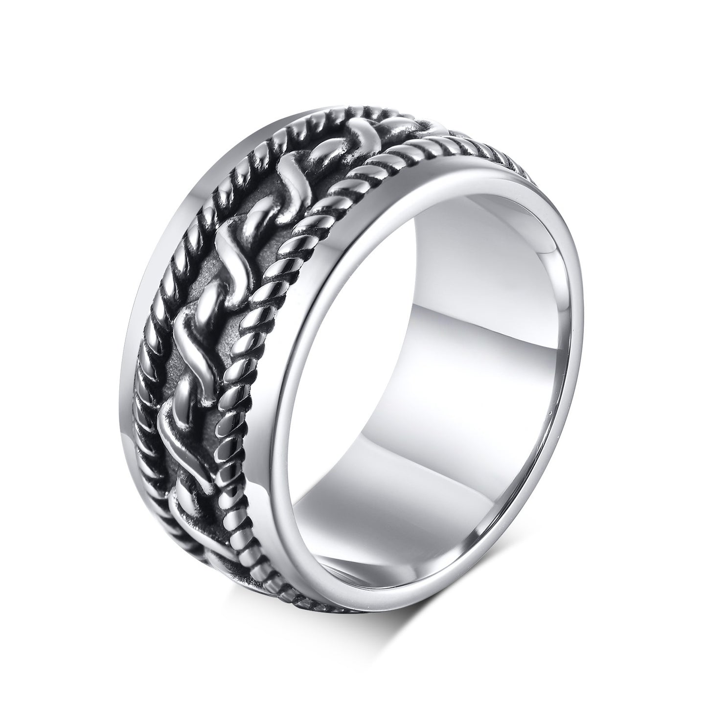 Personalized Stainless Steel Cast Ring in Color
