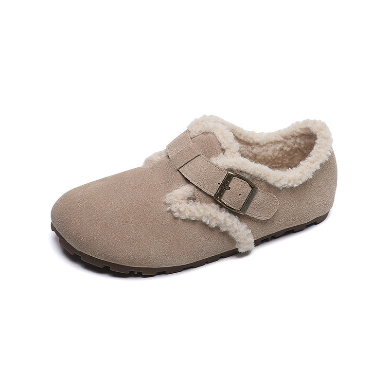 Genuine Leather Platform Slip-On Fisherman Shoes for Women