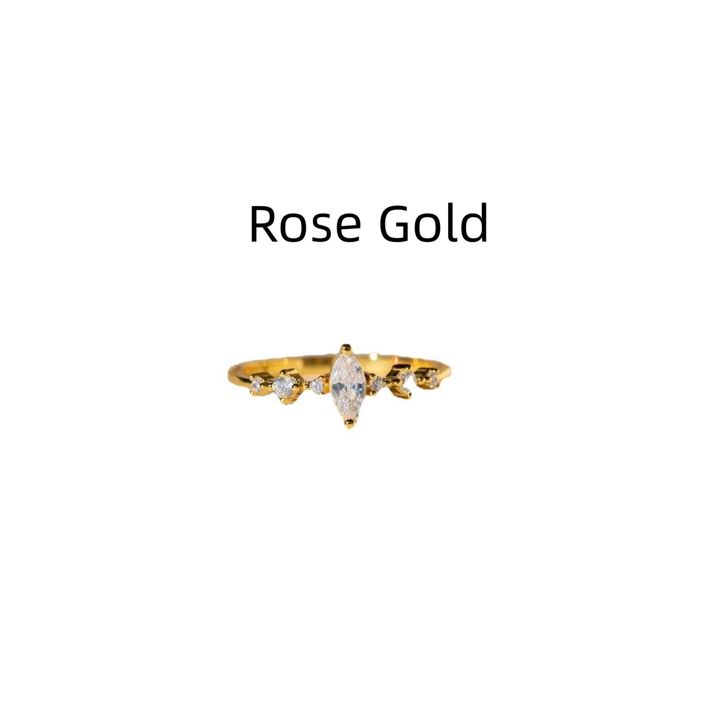 French Royal Style Diamond-Studded Ring
